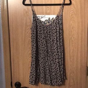 Flower print mini sundress